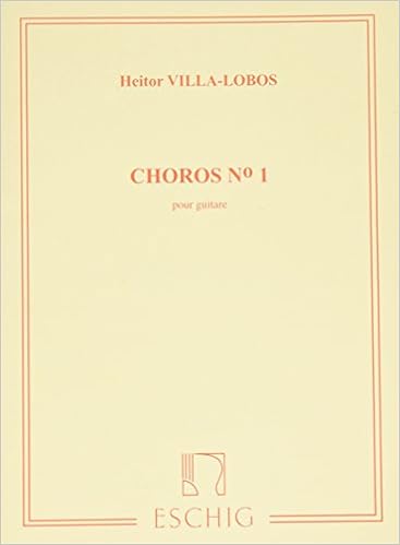 Sheet music for Choros No. 1 by Heitor Villa-Lobos