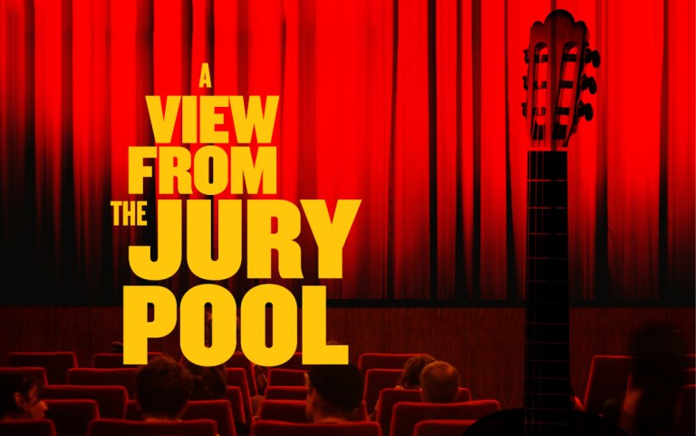 a view from the jury pool