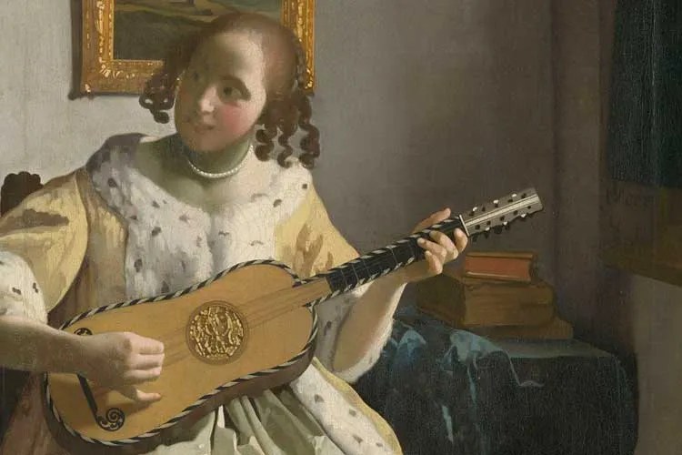 "The Guitar Player" by Johannes Vermeer, 1672
