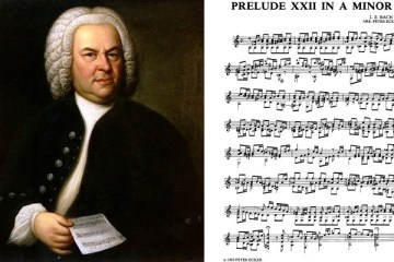 Bach prelude XXII classical guitar music