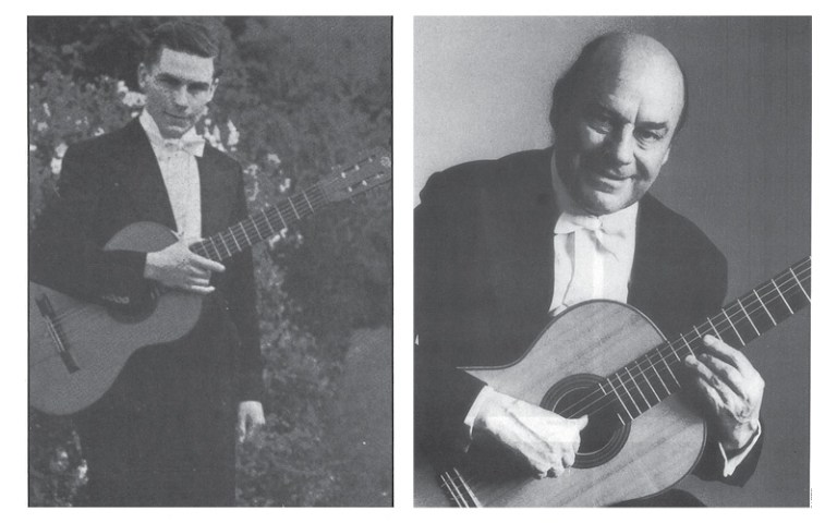 Classical Guitarist Julian Bream at age 20 and 60