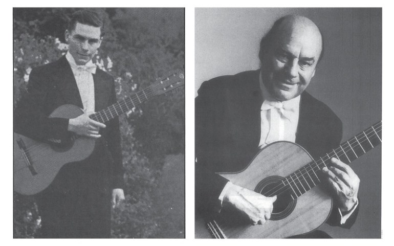 Classical Guitarist Julian Bream at age 20 and 60