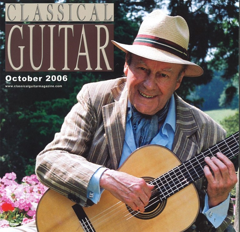Classical Guitar magazine cover October 2006 Julian Bream