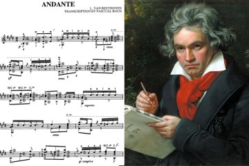 classical guitar music Beethoven "andante"