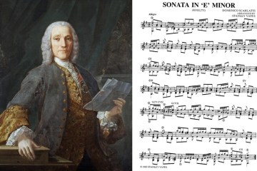 scarlatti painting and sonata e minor classical guitar music