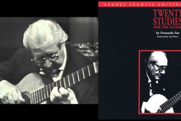 segovia sor studies classical guitar book