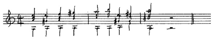 Classical guitar sight reading example 4