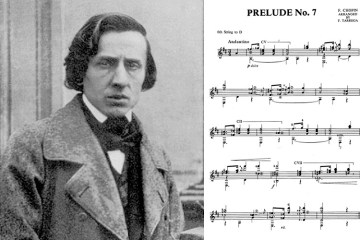 chopin prelude no 7 arranged for classical guitar by francisco tarrega