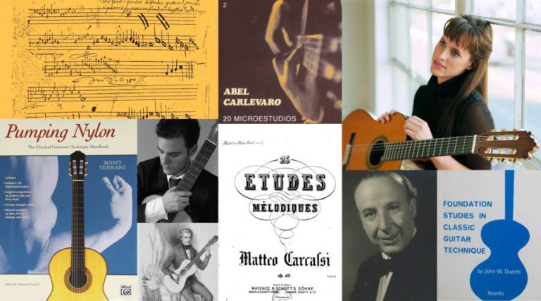 classical guitar favorite methods segovia, tennant, powis, duarte, masters, pujol