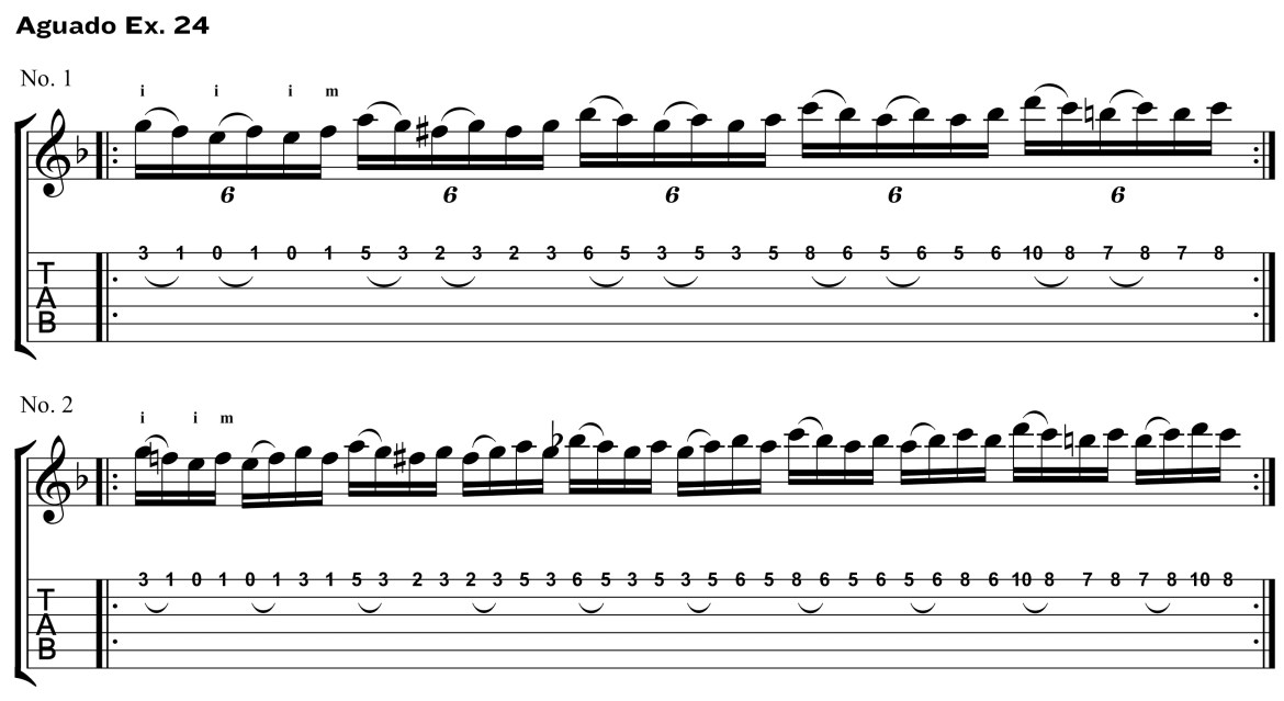 Classical Guitar Method Aguado ex24