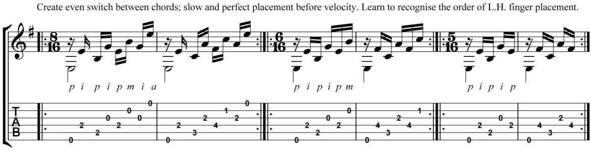 Classical Guitar Technique Villa-Lobos Etude Micro Study 4