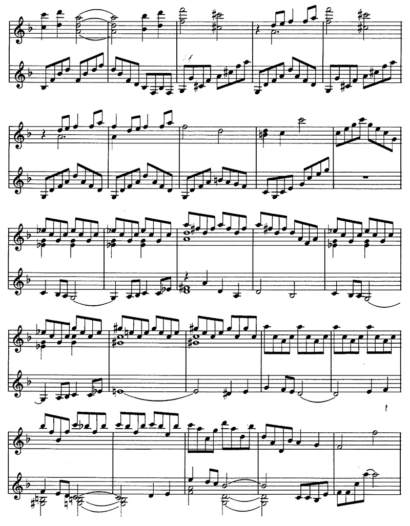 Claude Debussy "Reverie" Classical Guitar Music page 2/4