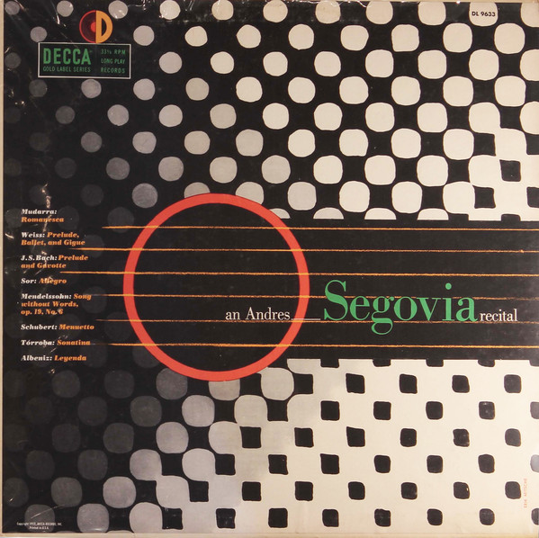 segovia Decca DL 9633