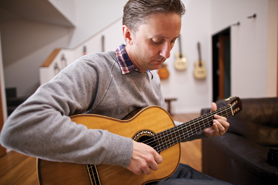 GSI president David Collett plays a 1929 Domingo Esteso