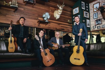 Letter from Down Under Classical Guitar Magazine Guitar Trek (Photo credit Rohan Thomson. Left to right Minh le Hoang, Bradley Kunda, Tim Kain, Matt Withers)