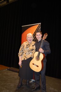 Mariela Rago and second-prize winner Moritz Kraus