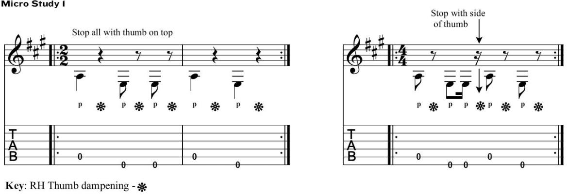 napolean coste classical guitar method micro study 1
