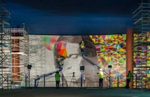 paco metro station mural