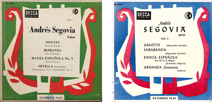 segovia decca 45s