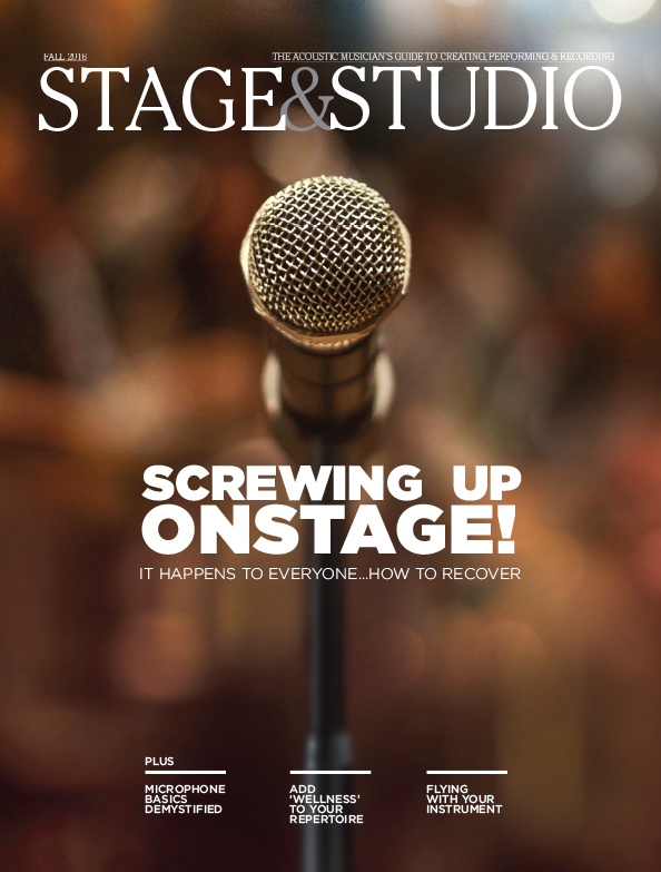 Stage and Studio Summer 2016 Recording Perfoming Tips for Musicians
