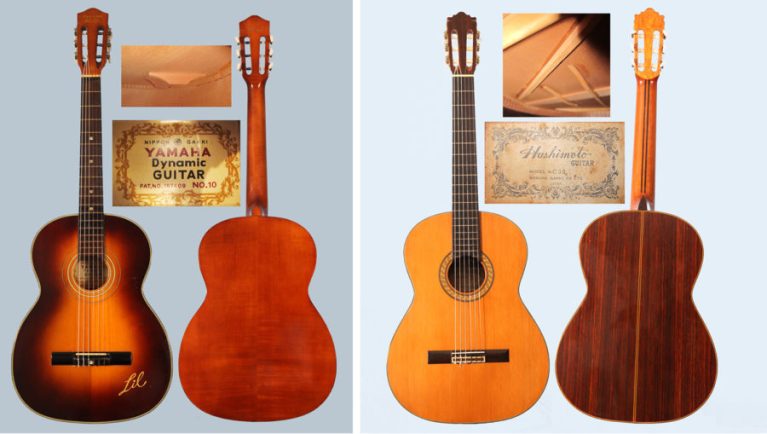 yamaha hasimoto vintage japanese classical guitars