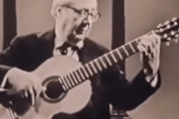 classical guitarist andres segovia playing 6 lute pieces as transcribed by Chilesotti